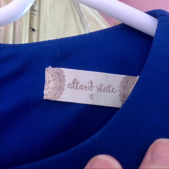 NWT Royal Blue Altar’d State Dress with Ruffles - Picture 7 of 9